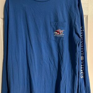 Vineyard Vines Men's Blue Long Sleeve Tee